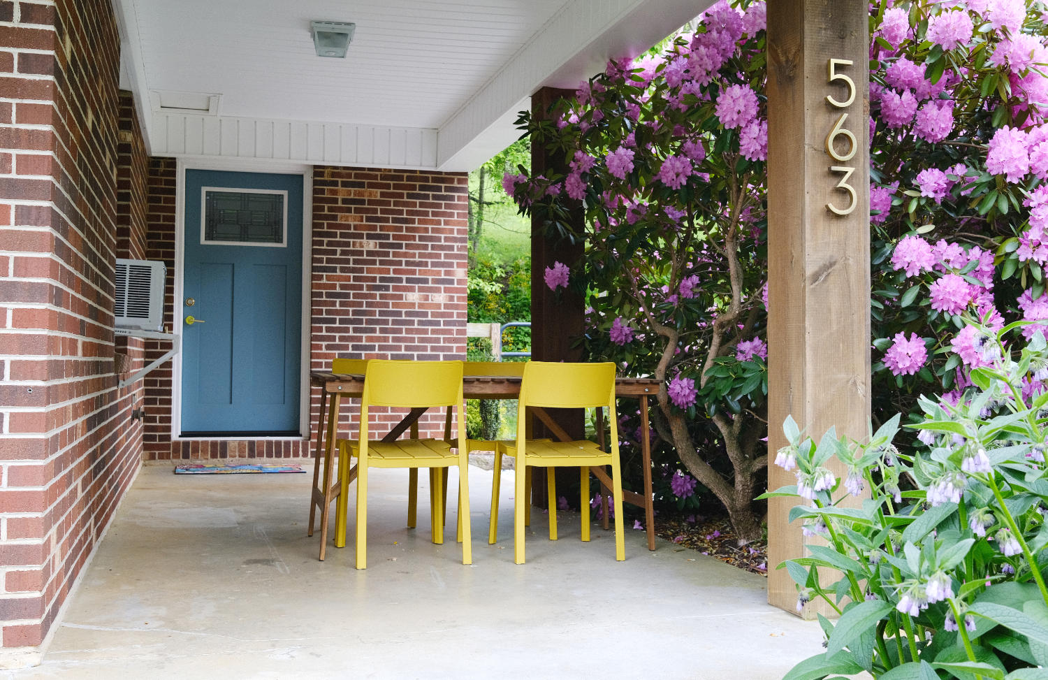 Patio seating area
